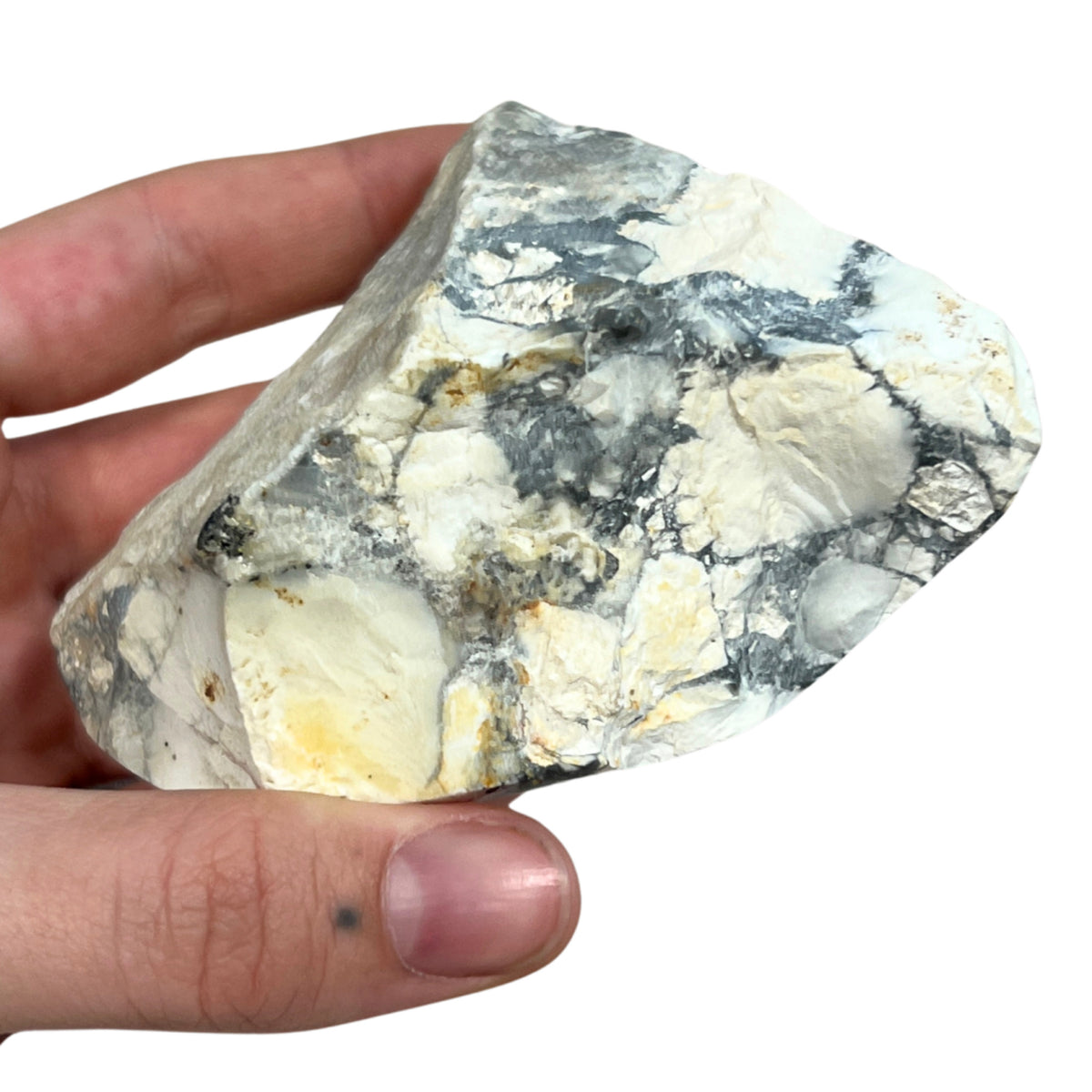 Maligano jaspis halvpolerad, 5 x 8 x 8 cm, nr 03 (297 g)