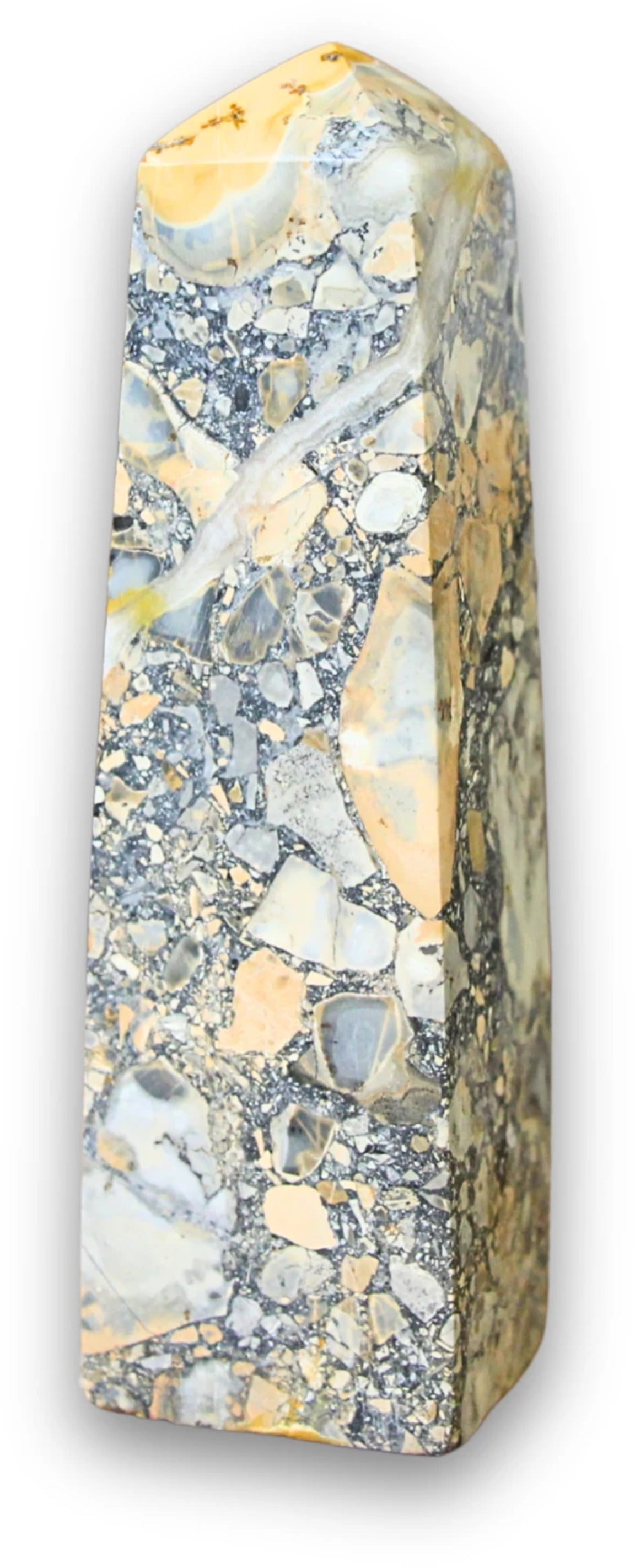 Maligano jaspis obelisk, 9 cm, nr 09