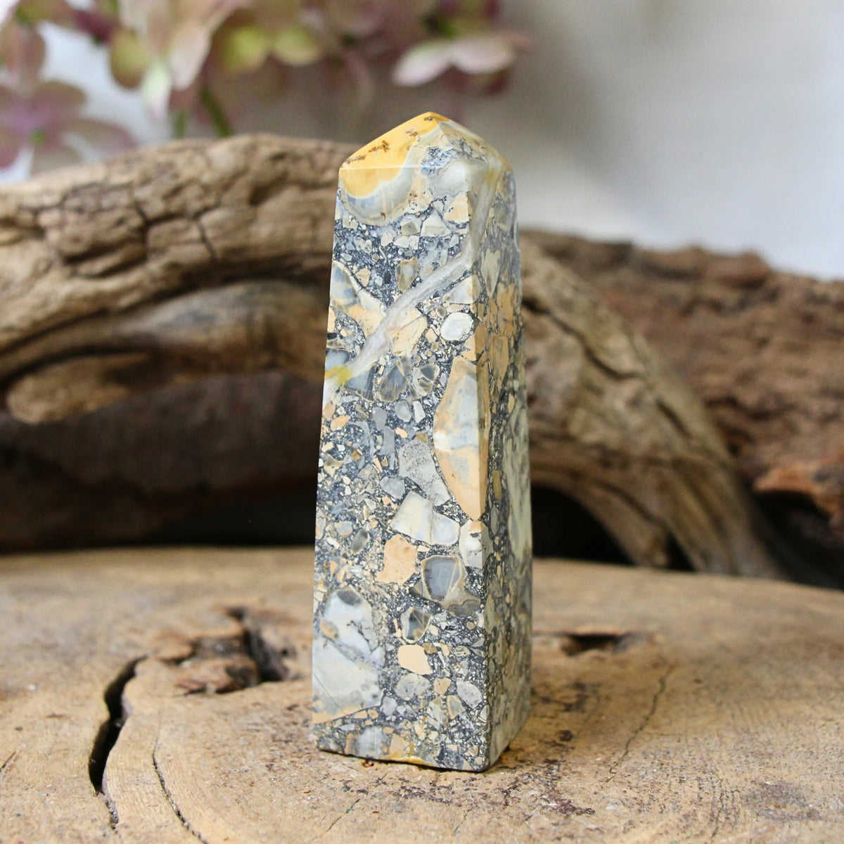 Maligano jaspis obelisk, 9 cm, nr 09