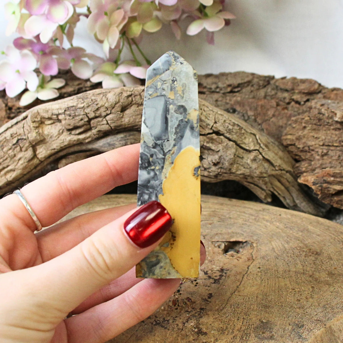 Maligano jaspis obelisk, 9 cm, nr 12
