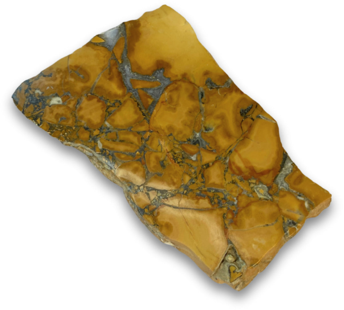 Maligano jaspis skiva, 11,7 x 7,3 cm, nr 16