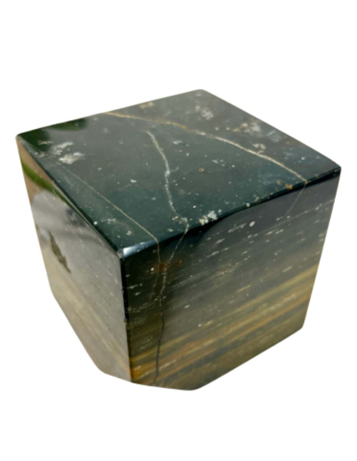 Oceanjaspis kub, polerad, 12,5 cm, 1,3 kg, nr 01