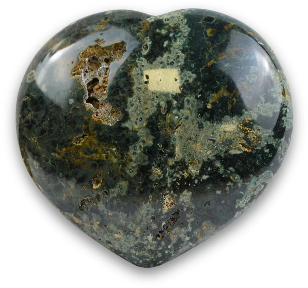 Oceanjaspis hjärta, polerat, 11 cm, nr 03