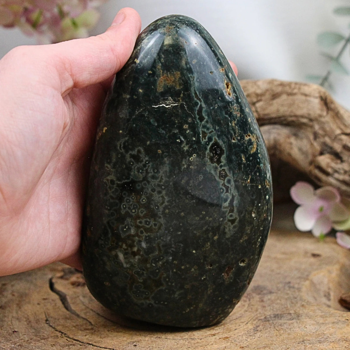 Oceanjaspis skulptur, 13,7 cm, nr 02