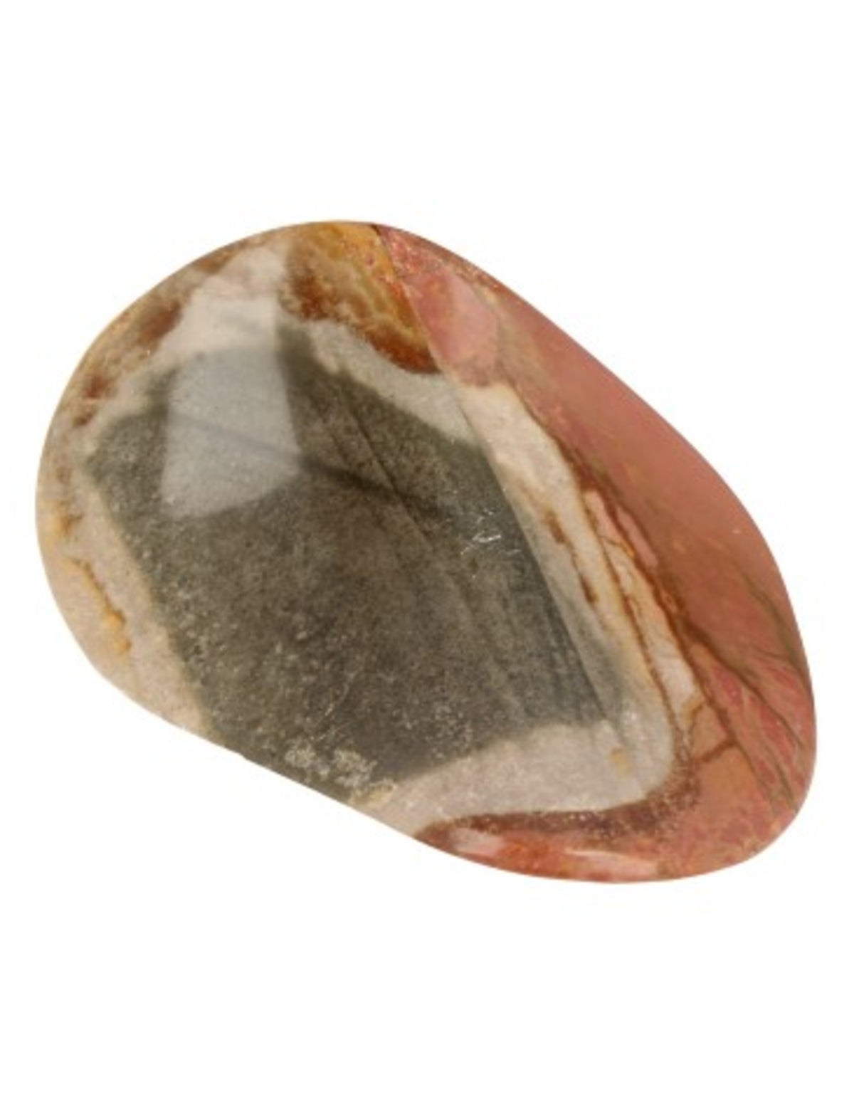Polykrom jaspis pringle, skiva, ca 7 cm