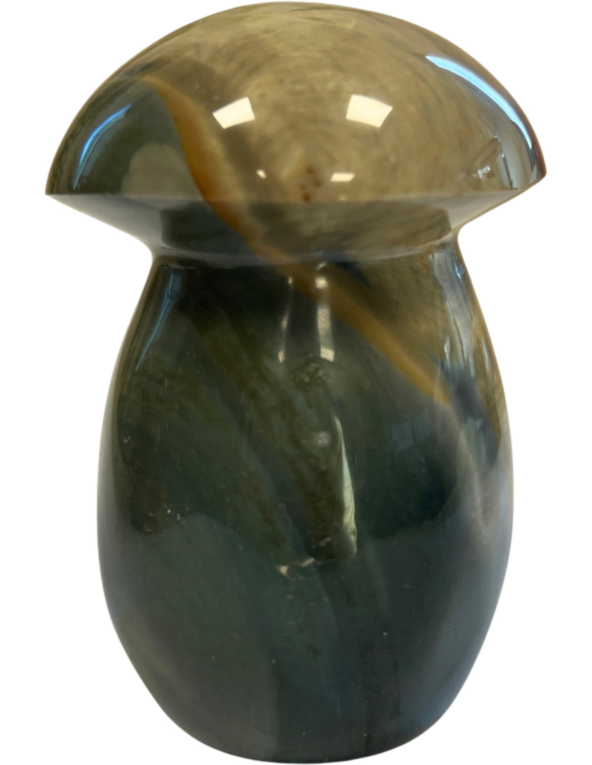Polykrom jaspis svamp, 9 cm, nr 03