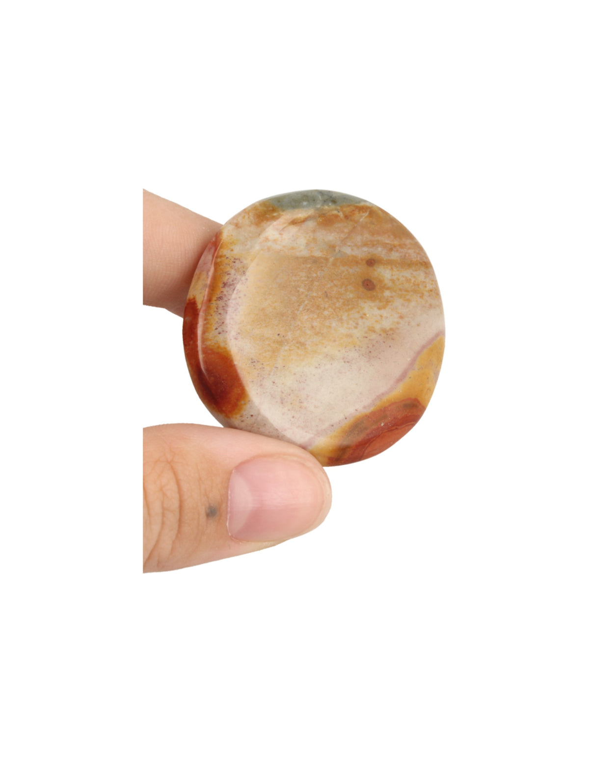 Polykrom jaspis ficksten, 4 till 6 cm, 40 till 80 g