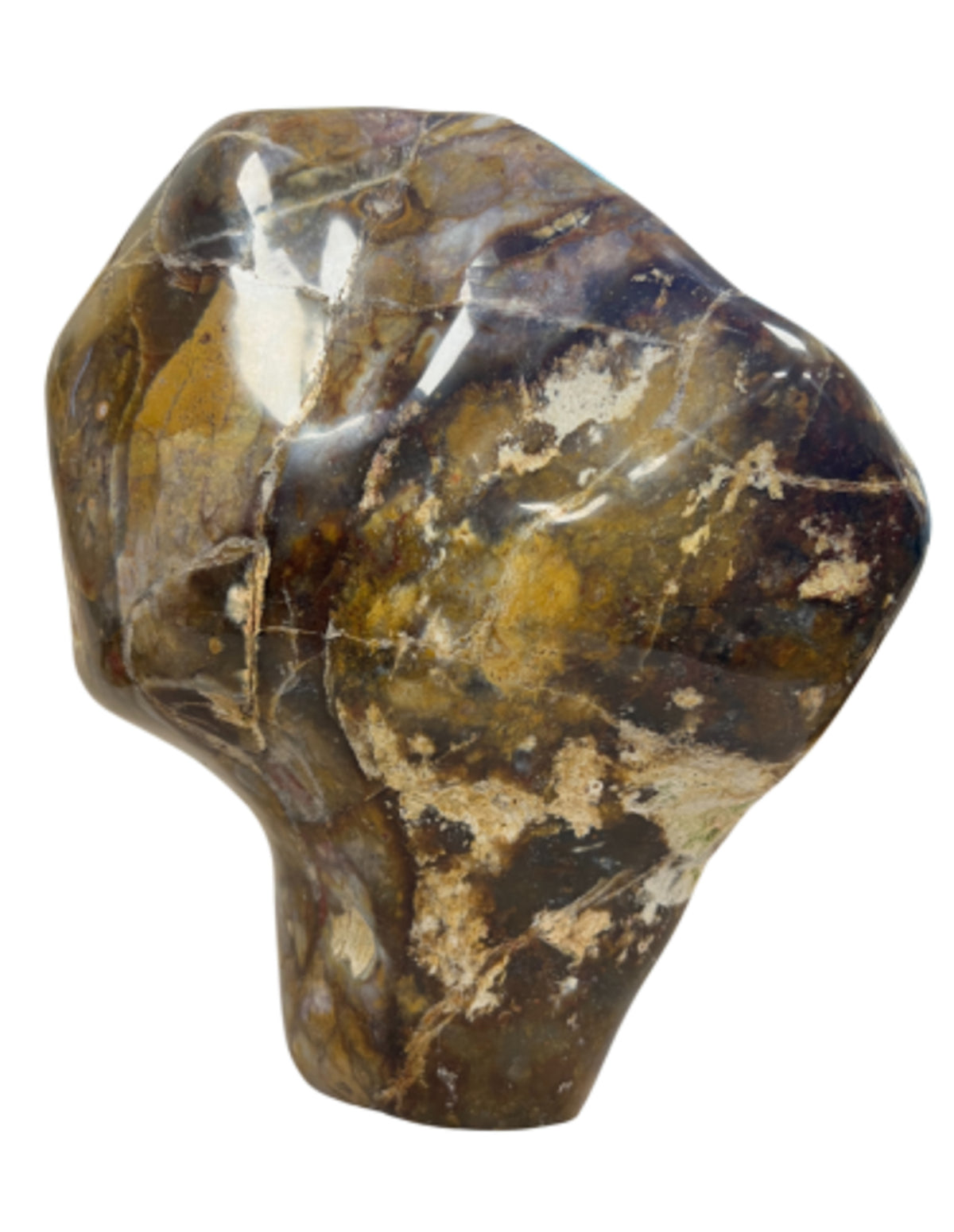 Regnskogsjaspis skulptur, 28 x 20 cm, 7,7 kg, nr 03