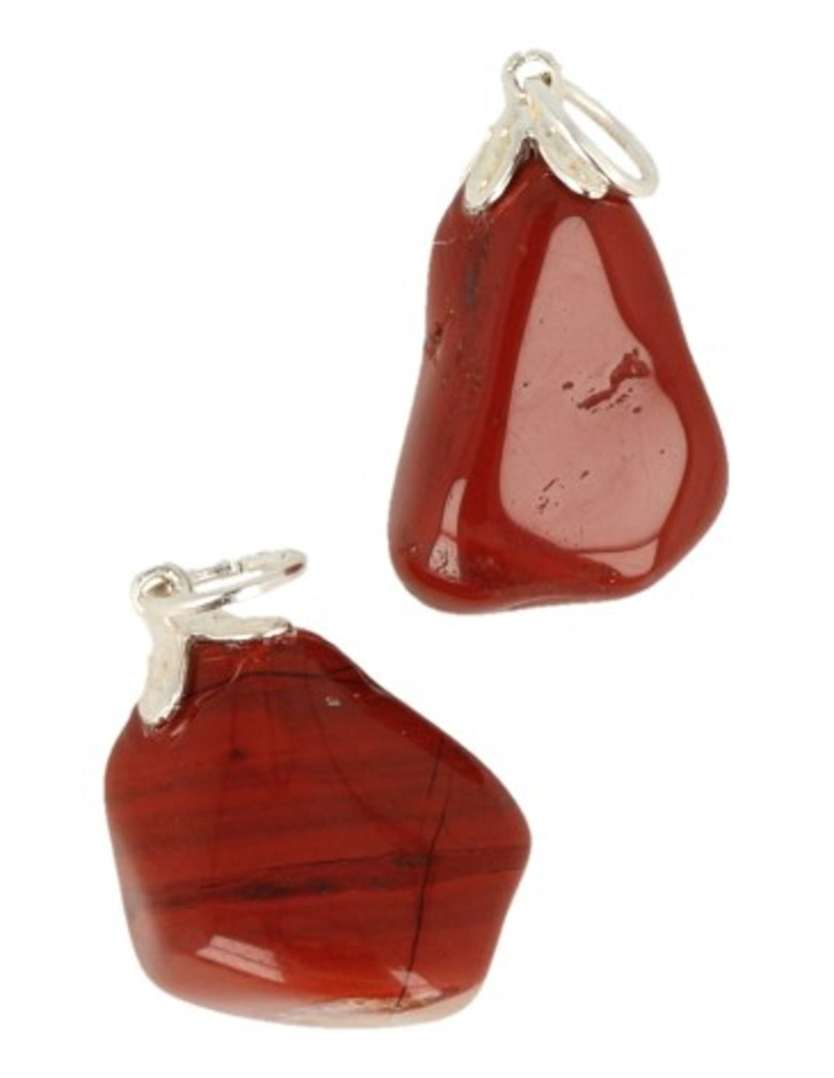Röd jaspis hänge, naturlig form, 3 cm, ca 20 g