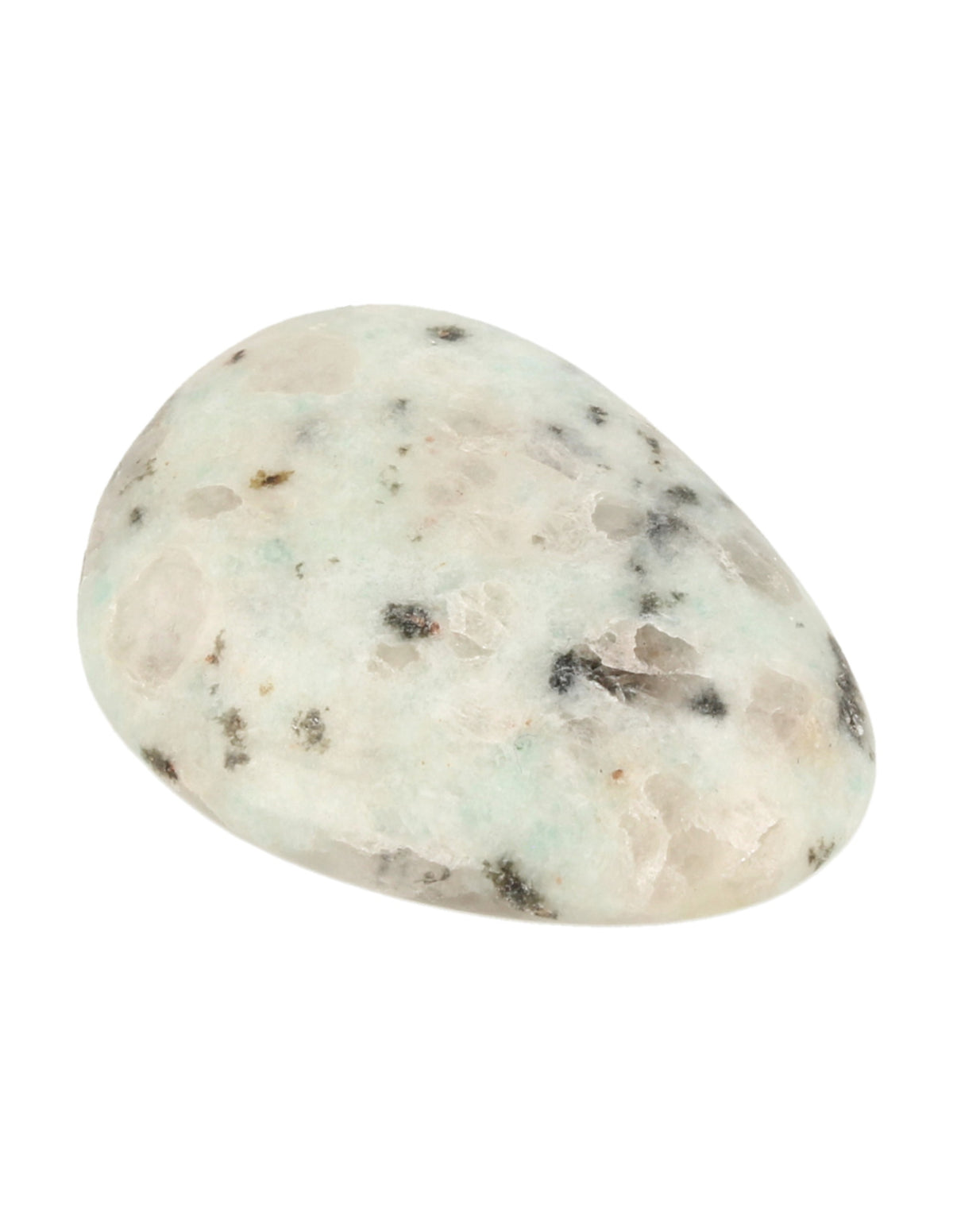 Kiwijaspis trumlad sten, platt, 3 till 4,5 cm