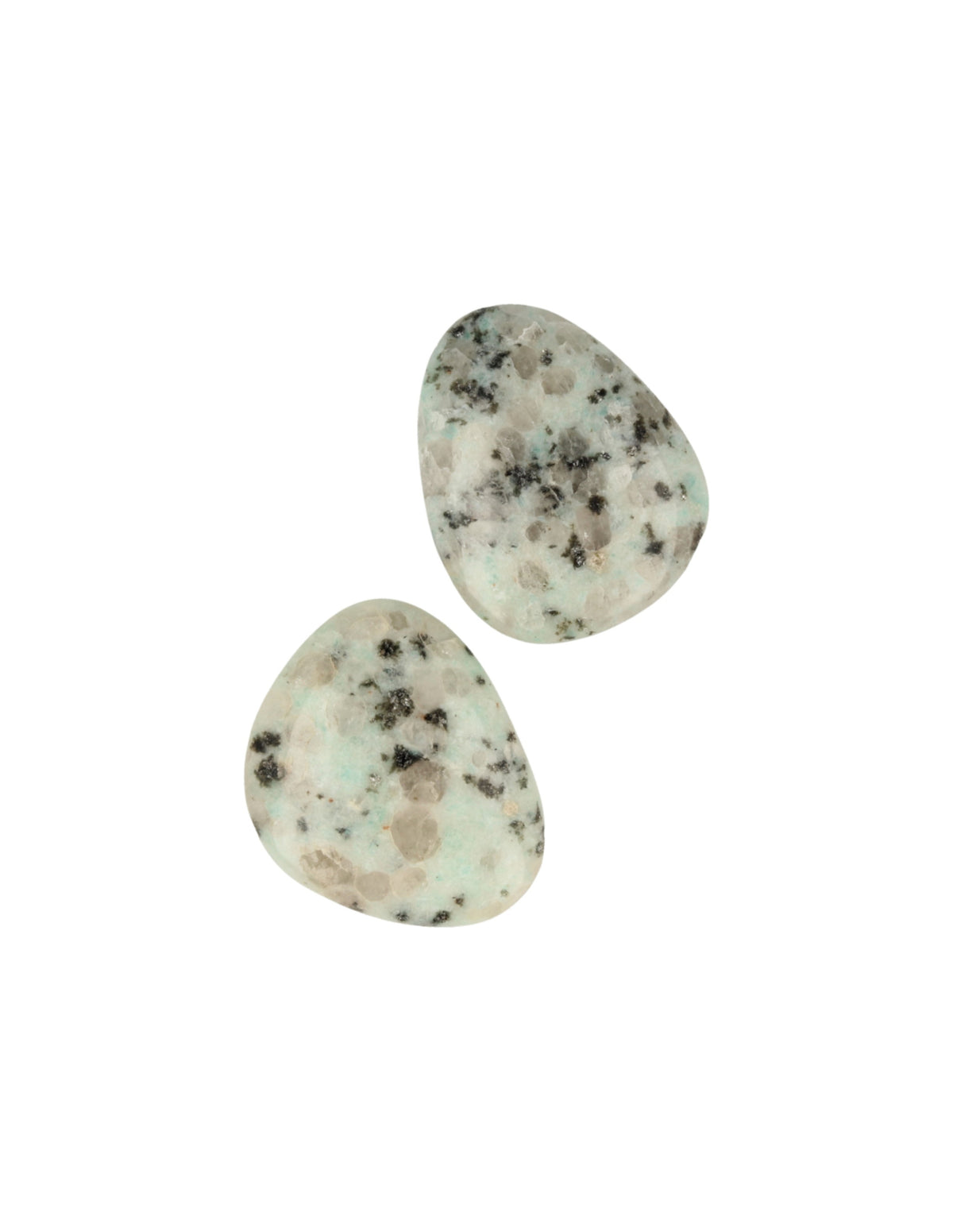 Kiwijaspis trumlad sten, platt, 3 till 4,5 cm