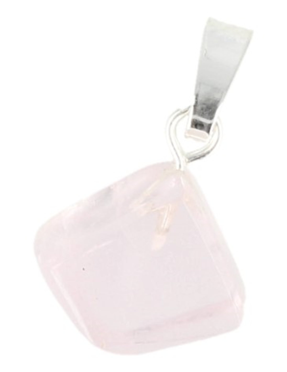 Kunzit hänge med silverögla, 2 cm
