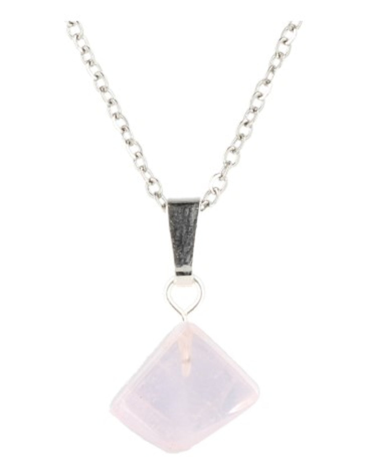 Kunzit hänge med silverögla, 2 cm