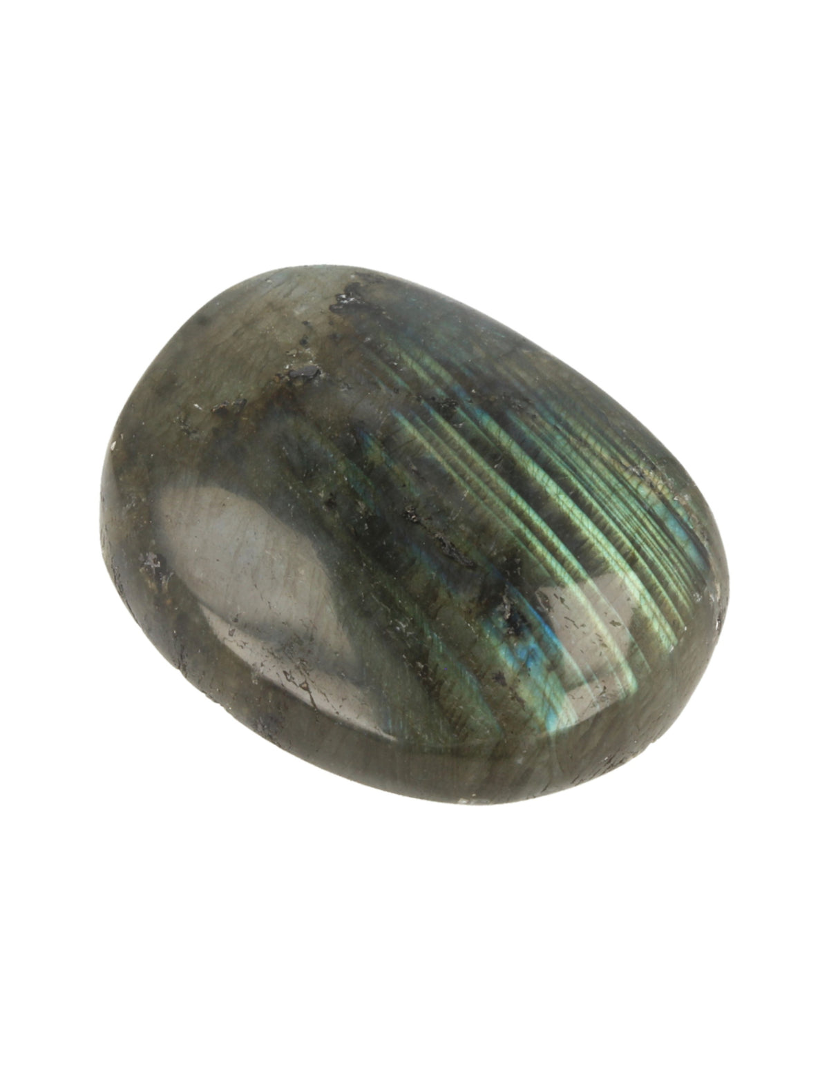 Labradorit ficksten, A-kvalitet, 4 till 5 cm, 20 till 50 g