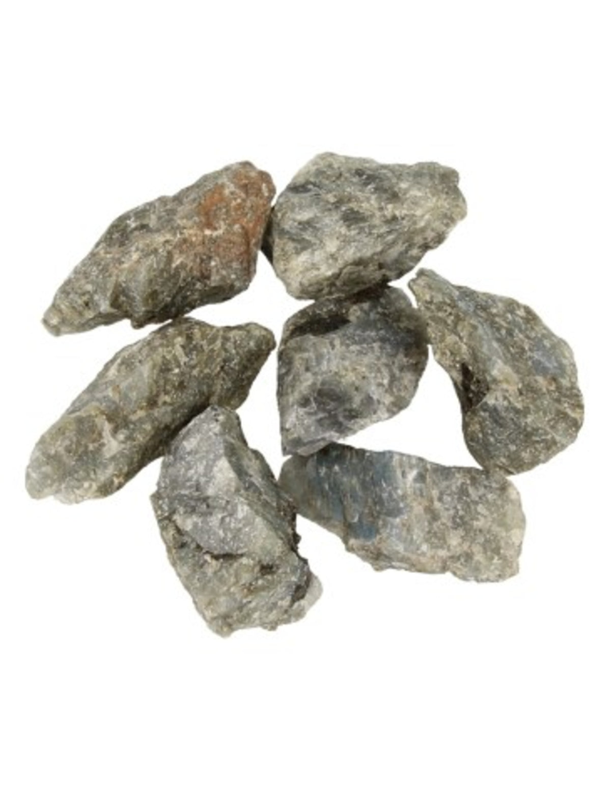 Labradorit råa stenar, 3 till 5 cm, Madagaskar, Per kg