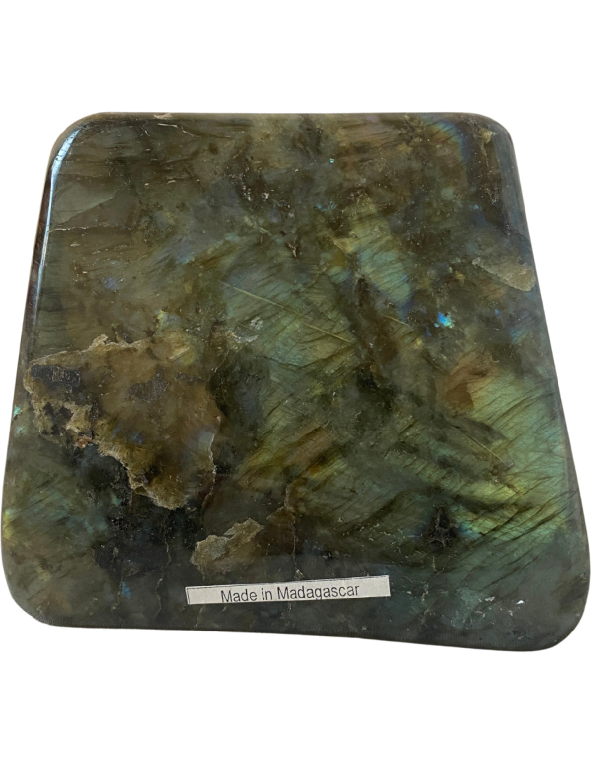 Labradorit skulptur, 13 cm, 1,788 kg, nr 43