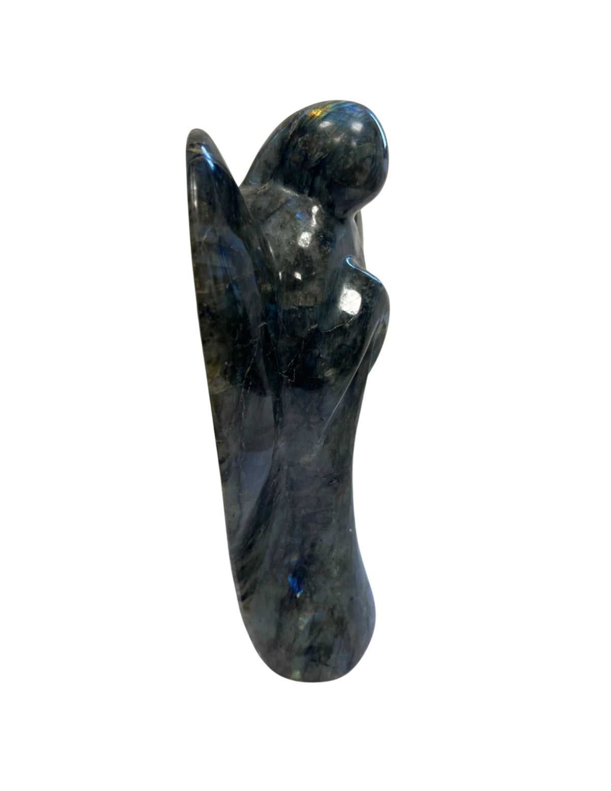 Labradorit ängel, stående, 13 x 21,5 cm, nr 2