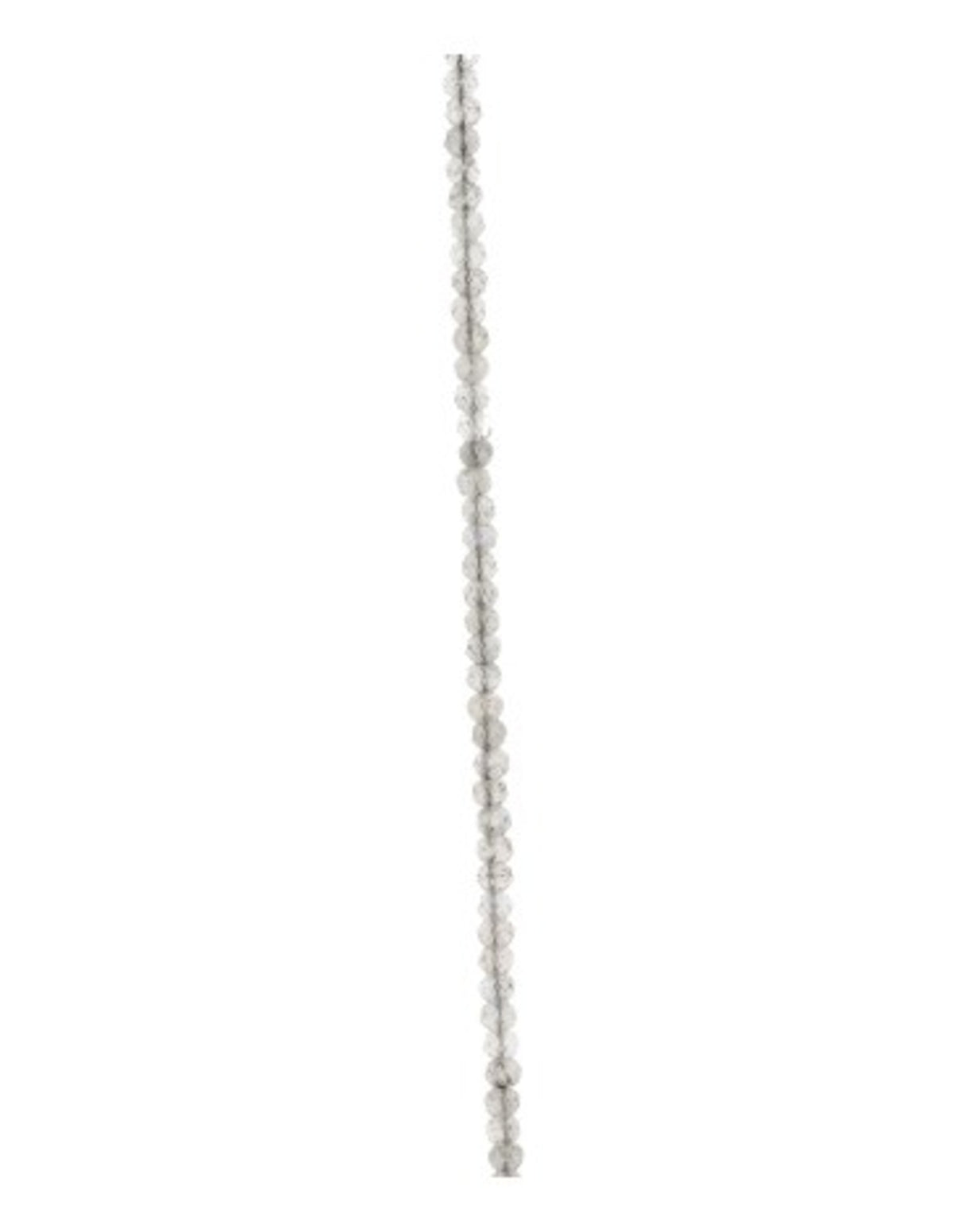 Labradorit halsband, 2 mm fasettslipade pärlor, 44 cm