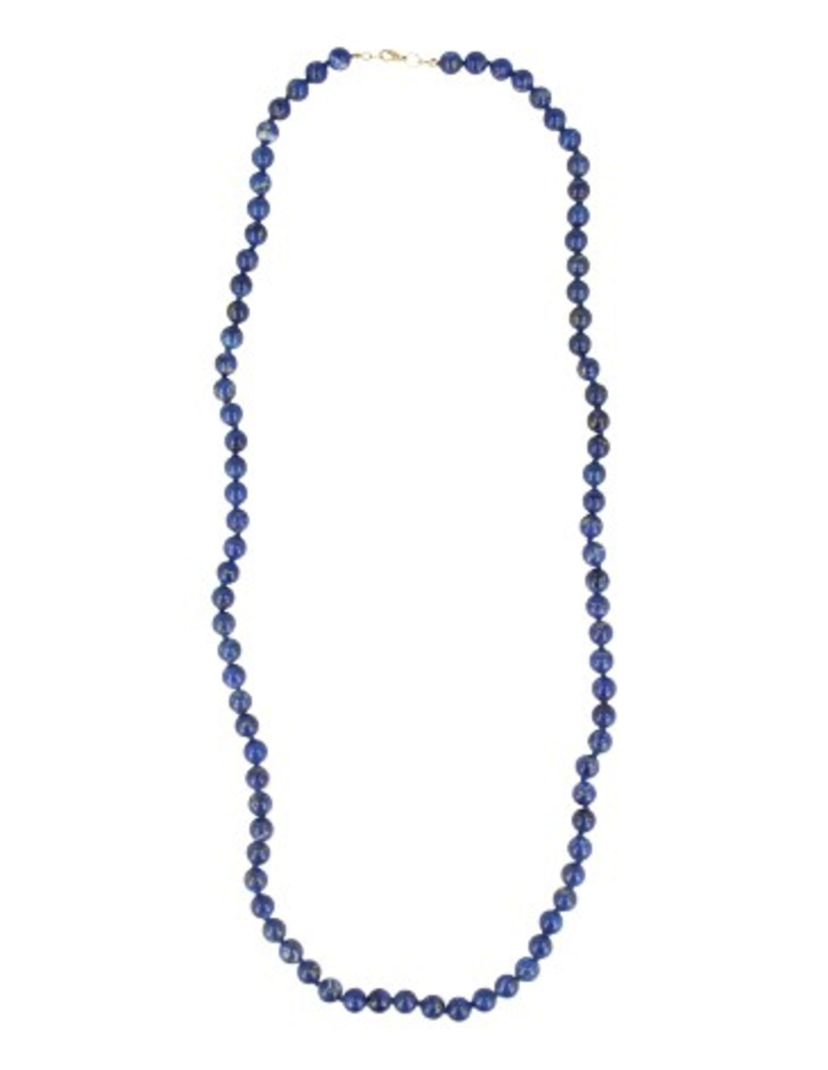 Lapis lazuli halsband, 8 mm pärlor, 73 cm, 67 g