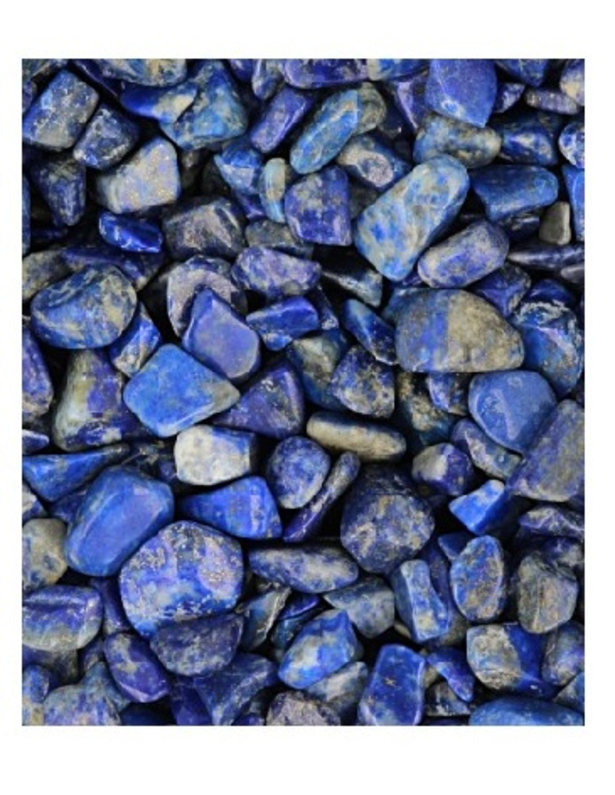 Lapis lazuli trumlade stenar, små, A-kvalitet, 100 g