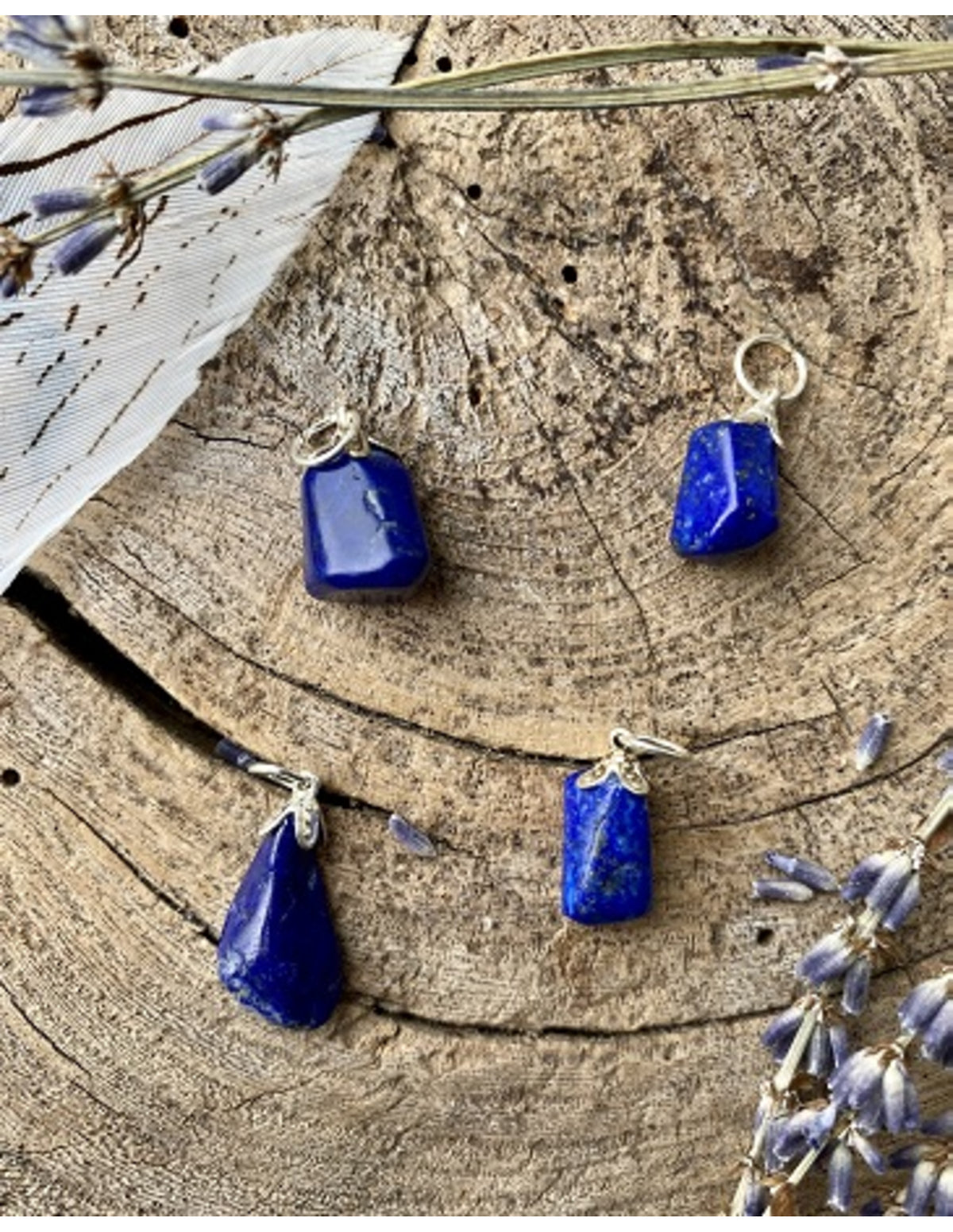 Lapis lazuli hänge, A-kvalitet, 2 till 2,5 cm