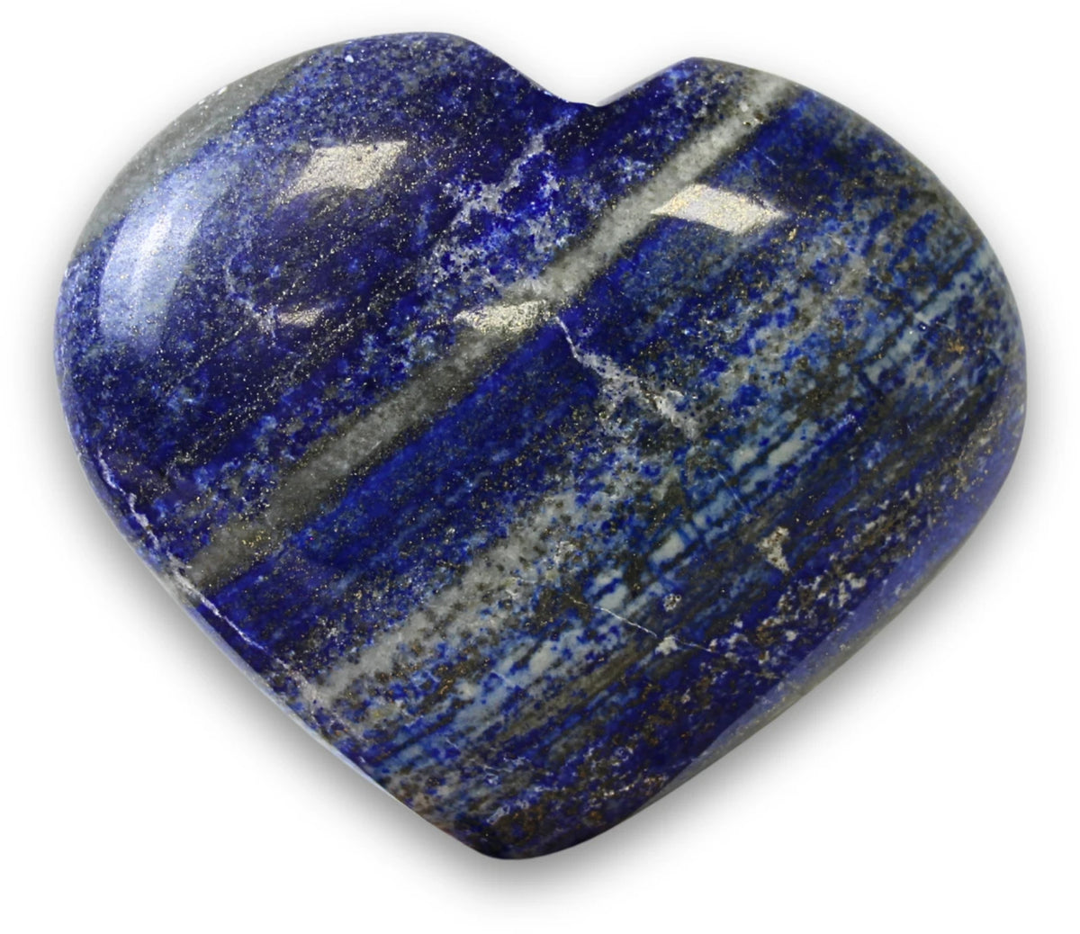 Lapis lazuli hjärta, handslipat, 11,7 cm, nr 26