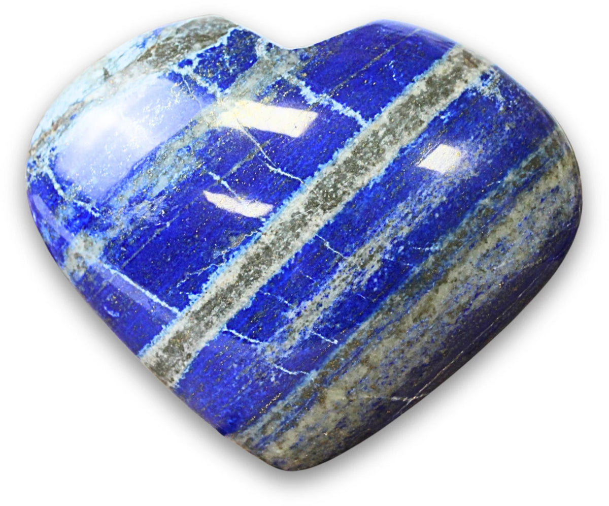 Lapis lazuli hjärta, polerat, 11,1 cm, nr 28