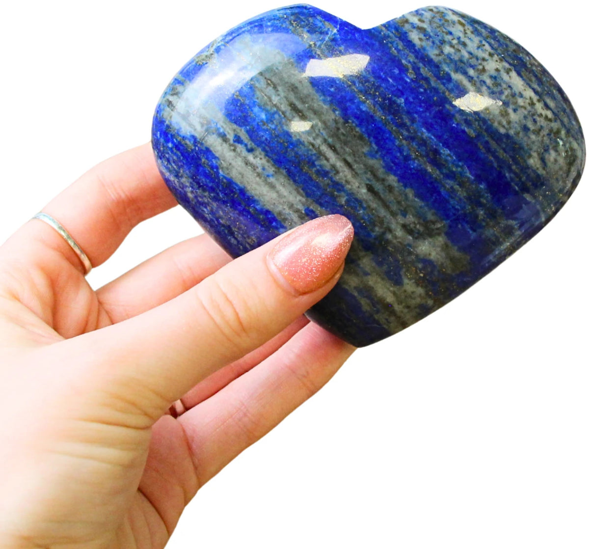 Lapis lazuli hjärta, 10 cm, nr 29