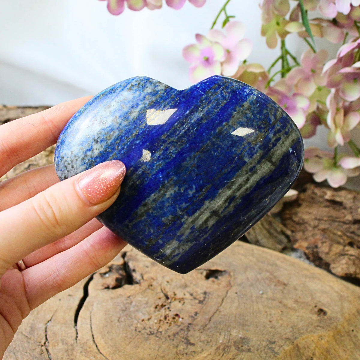 Lapis lazuli hjärta, 10 cm, nr 29