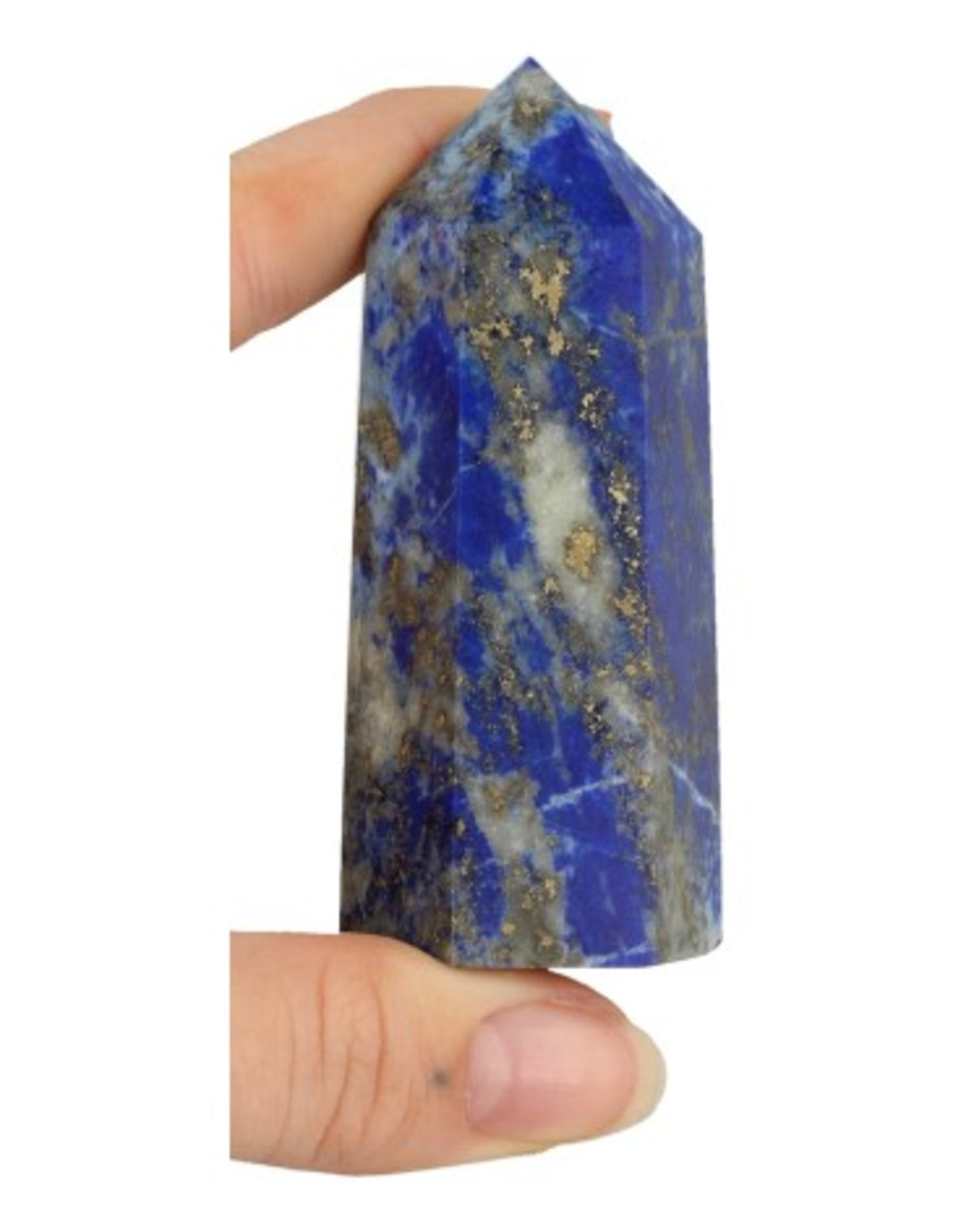 Lapis lazuli spets, 7 till 8 cm, 100 till 125 g