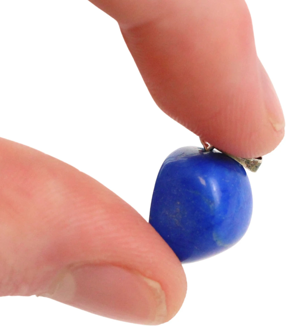 Lapis lazuli hänge, borrat, ca 1,5 cm, 4 g