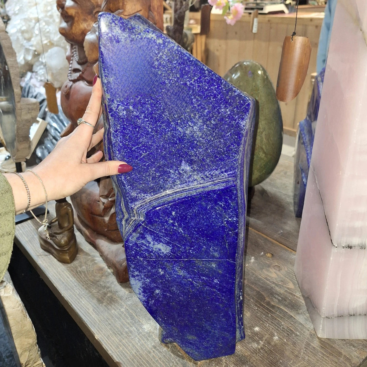 Lapis lazuli skulptur, stor, 55 cm, nr 82