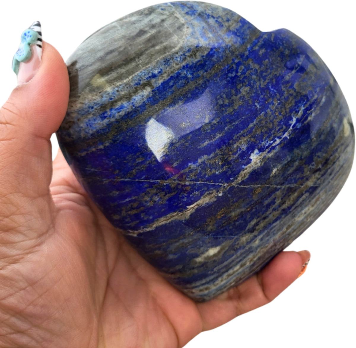 Lapis lazuli hjärta, 13,5 cm, nr 10