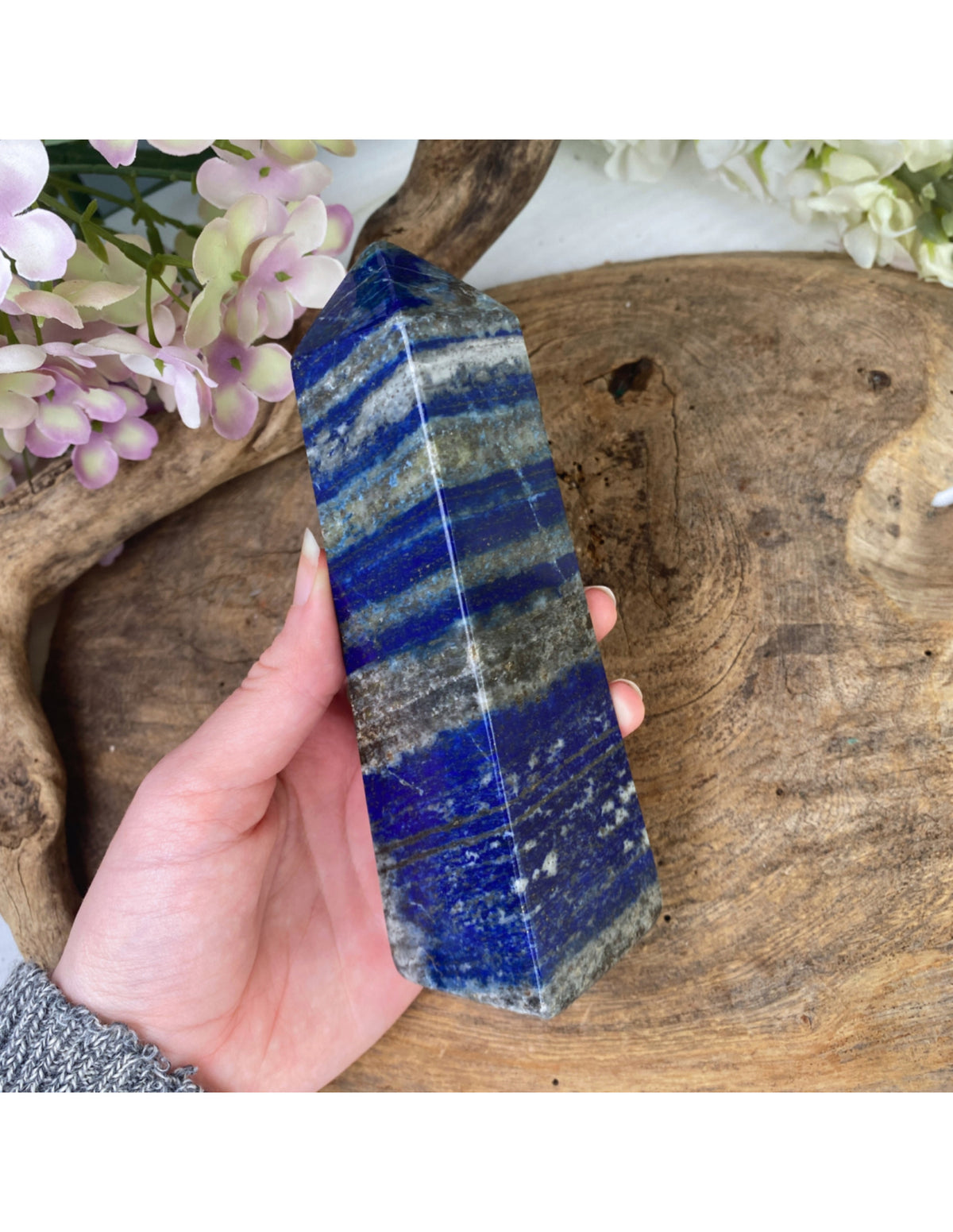 Lapis lazuli obelisk, 15 cm, 613 g, nr 01