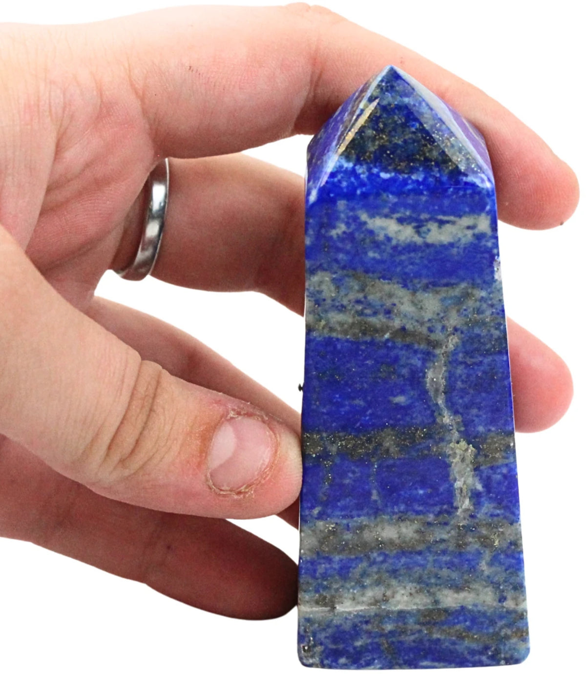 Lapis lazuli obelisk, 8,7 cm, 0,2 kg, nr 19