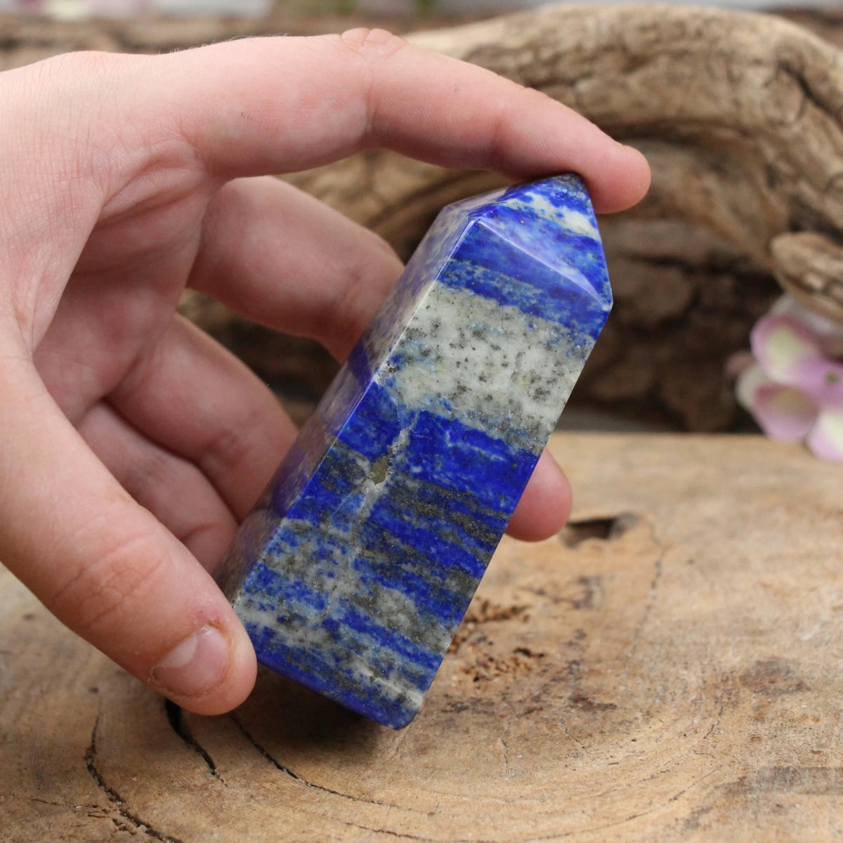 Lapis lazuli obelisk, 8,7 cm, 0,2 kg, nr 19
