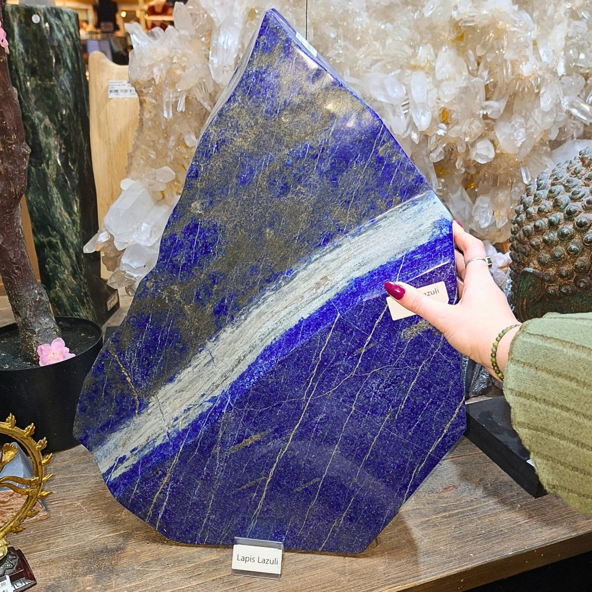 Lapis lazuli skulptur, 56 cm, 65 kg, nr 387