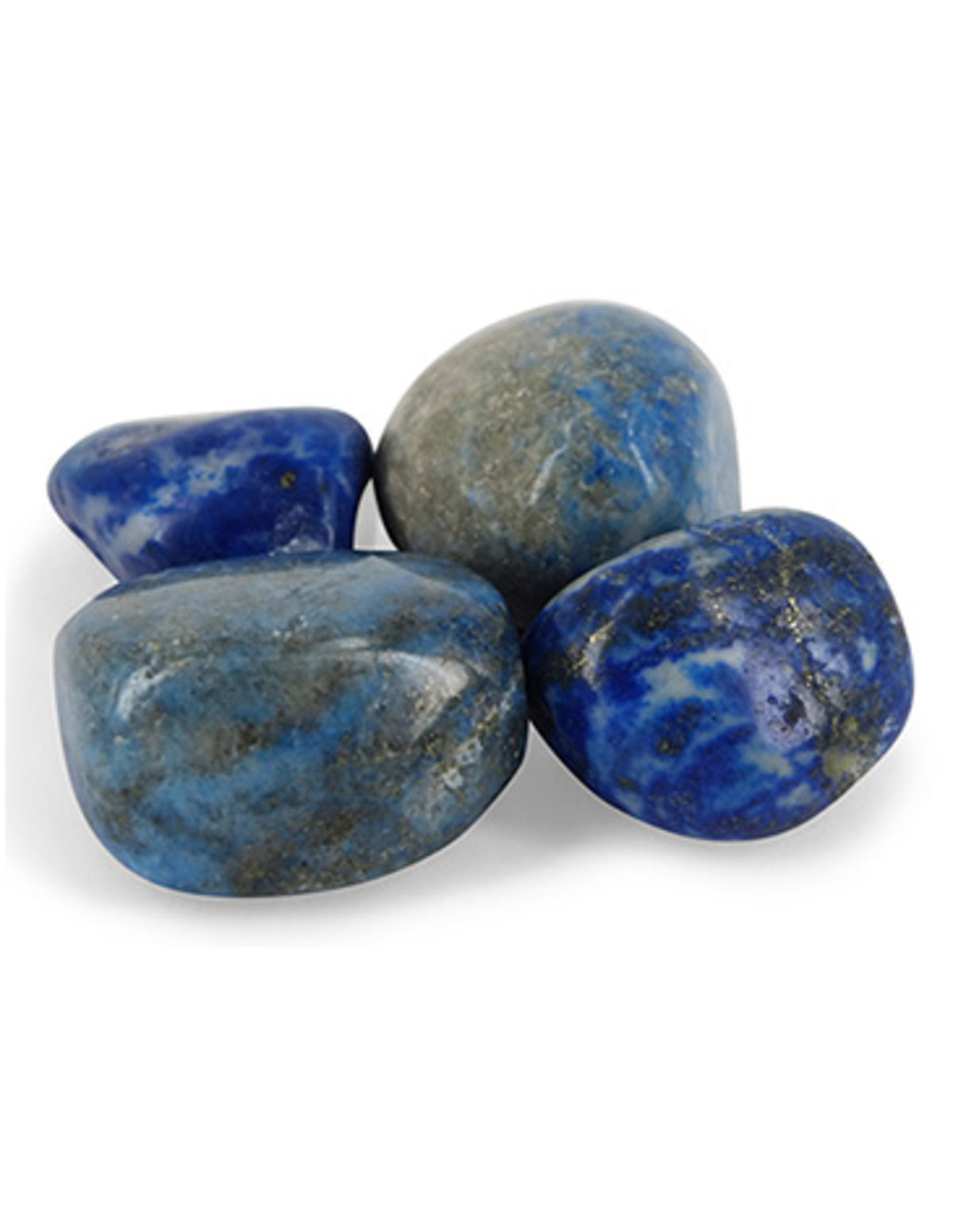 Lapis lazuli trumlade stenar, 100 g, 2 till 4 cm