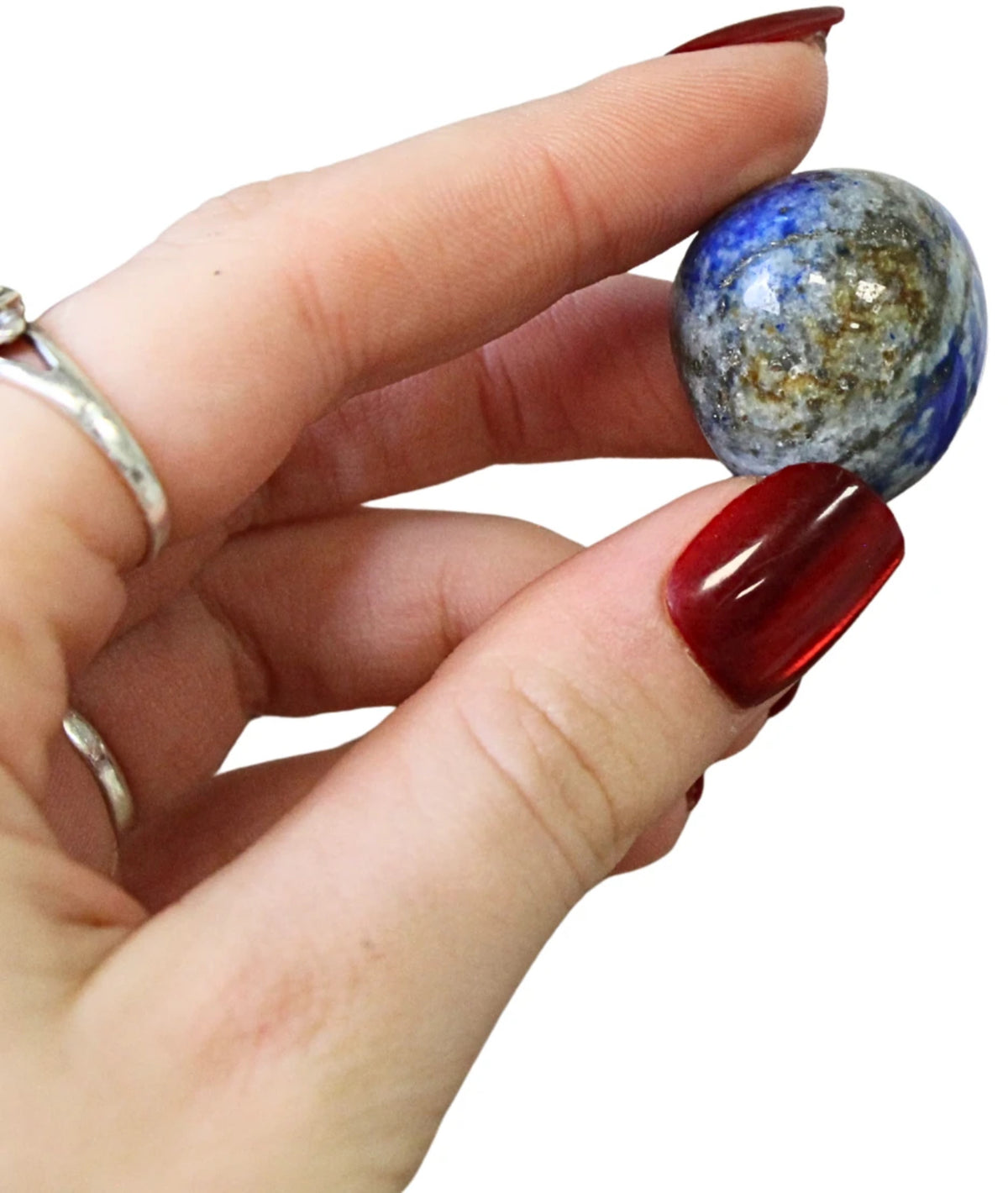Lapis lazuli trumlade stenar, 50 g