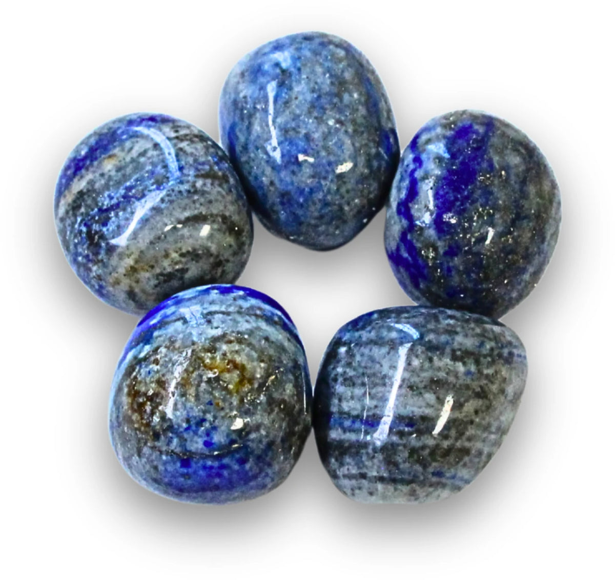 Lapis lazuli trumlade stenar, 50 g