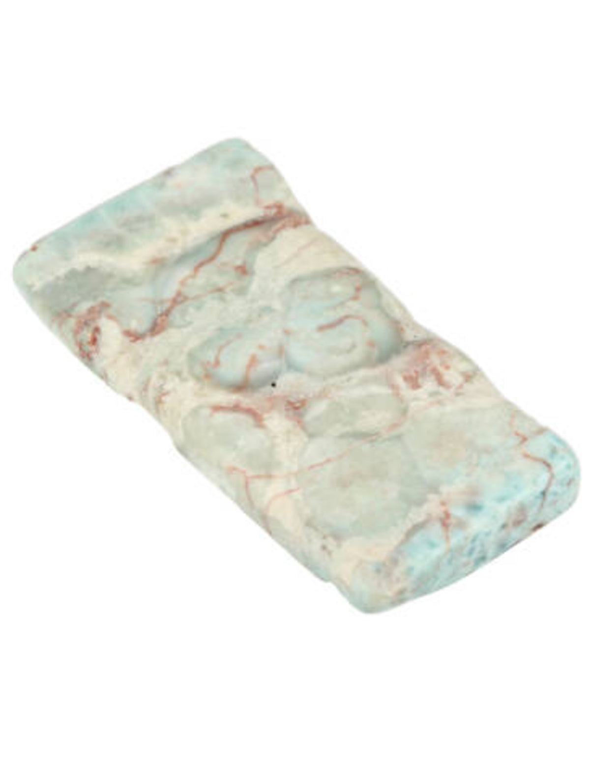 Larimar skiva, polerad, 10 x 5 x 1,2 cm, nr 1