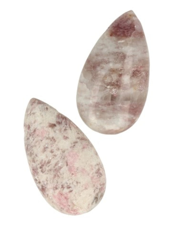 Lepidolit hänge, droppform, 4 cm, 18 g