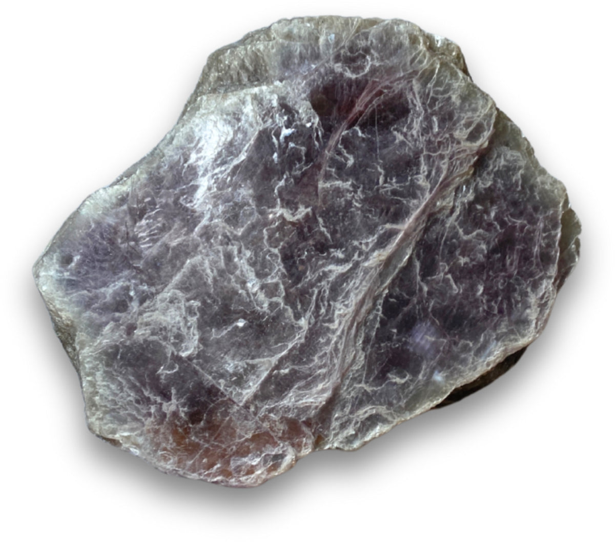 Lepidolit glimmerskiva, rå, 7,3 cm, nr 04 (200 g)