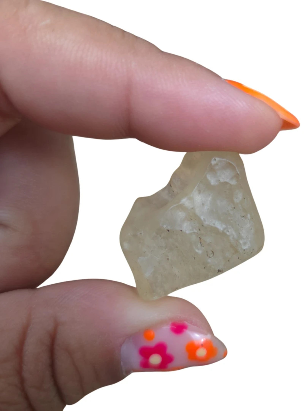 Libyskt glas, naturligt glas, ca 3,1 cm, nr 18