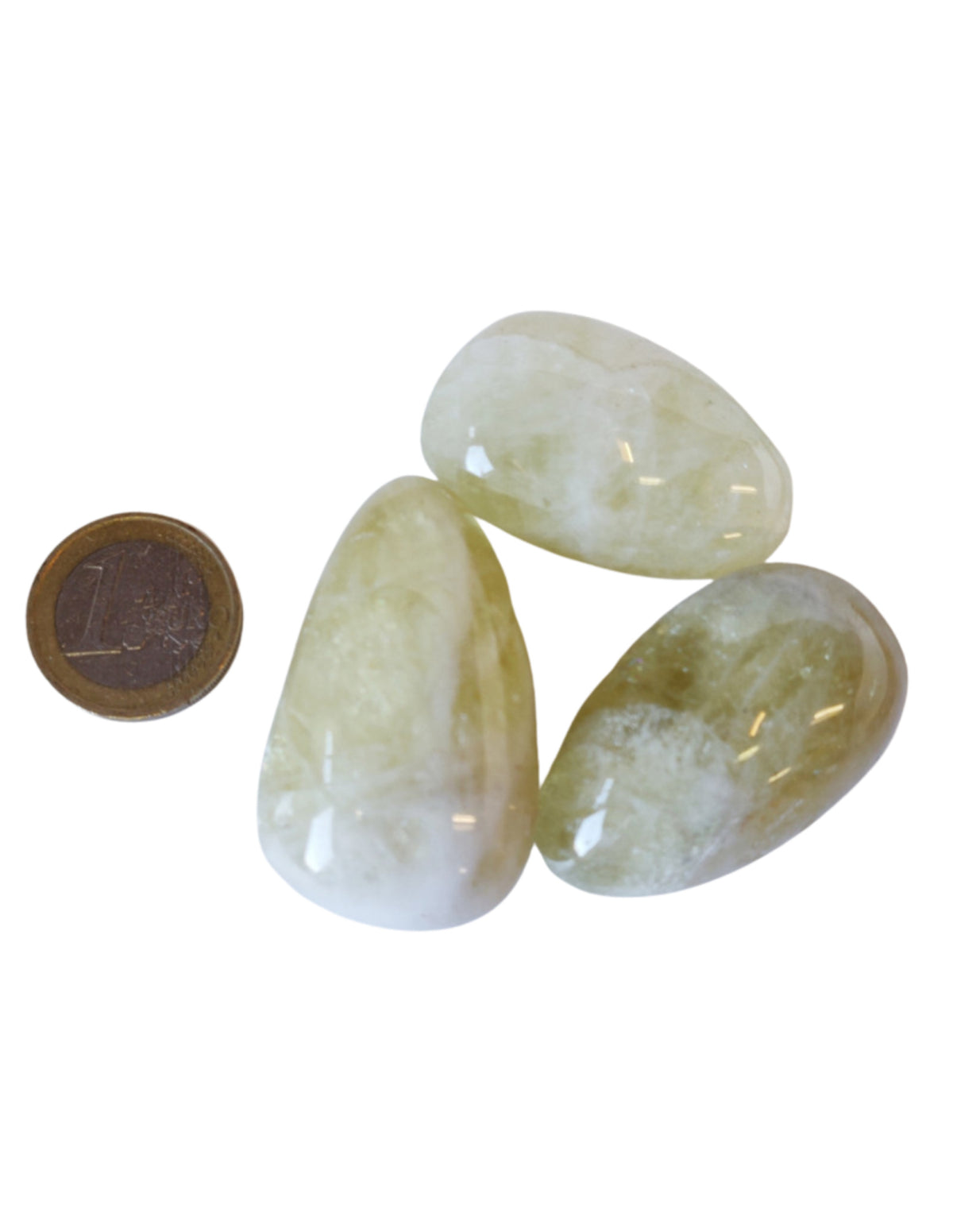 Limekvarts trumlade stenar (syntetiska), 100 g