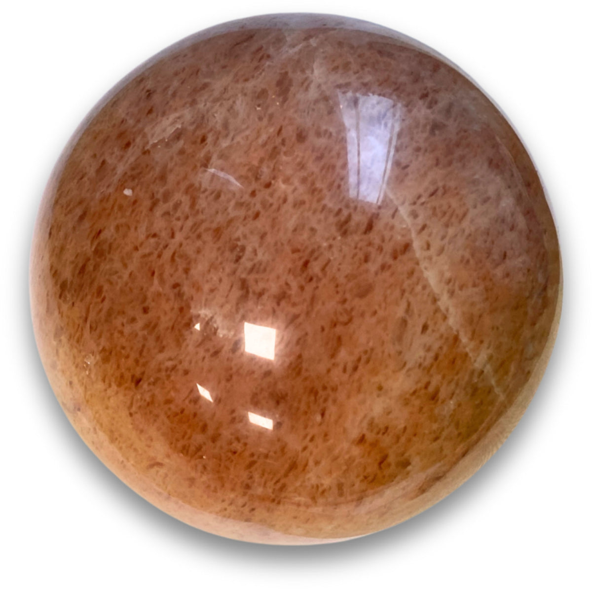 Månsten kula, orange, 11 cm