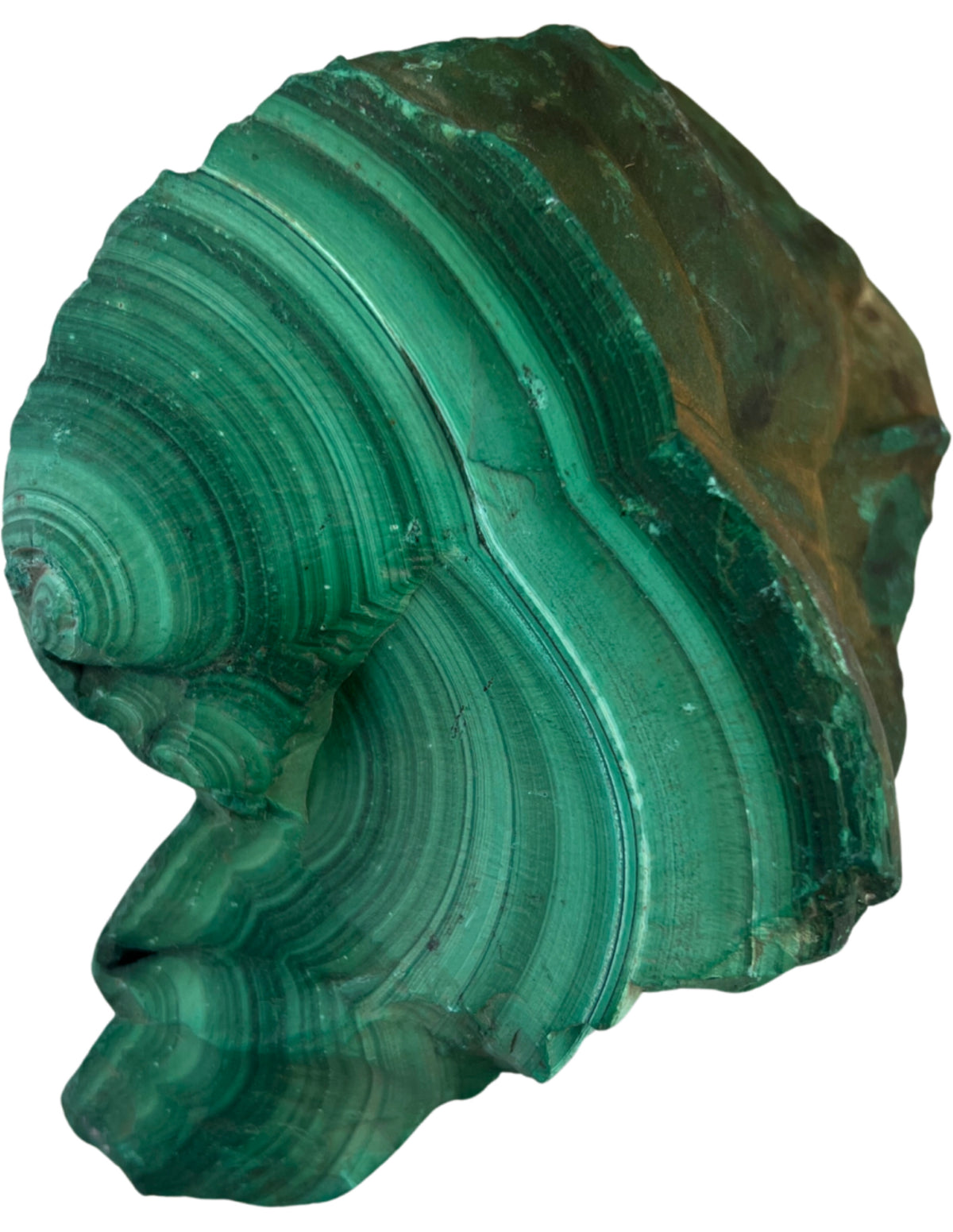 Malakit rå, A-kvalitet, 14 cm, nr 31 (1,39 kg)