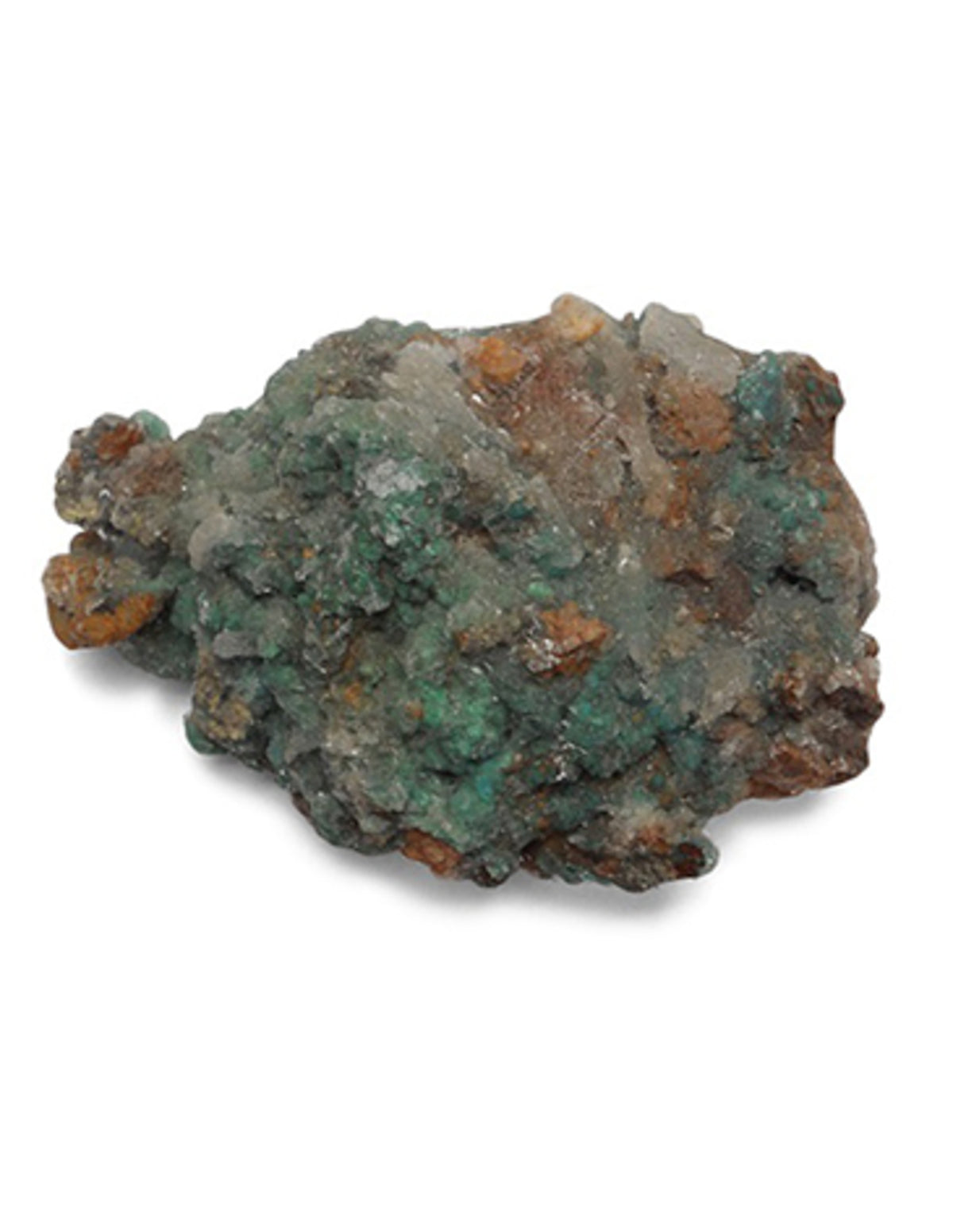 Malachit i gips, rått mineral från Marocko, nr 263