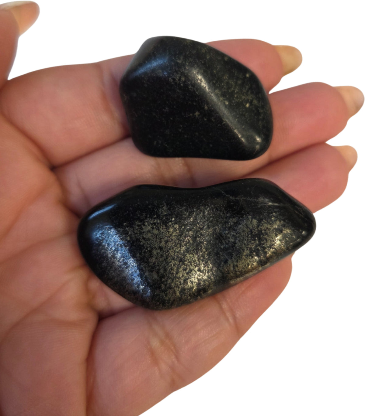 Midnight Lemurian Jade trumlade stenar, Peru, 50 g