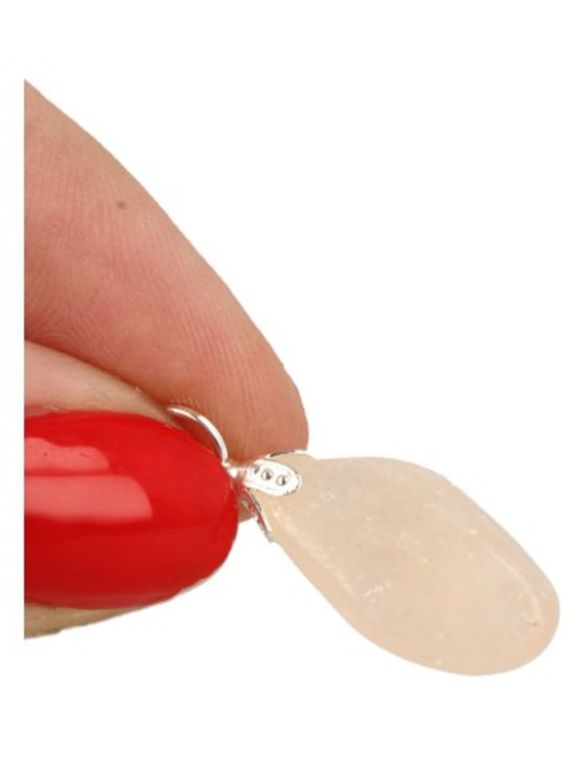 Morganit hänge, rosa, 3 cm